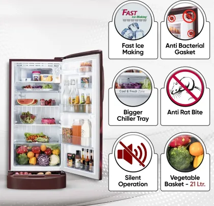 Godrej GL-D231ASAU 210 L 5 Star Single Door Refrigerator
