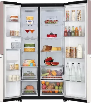 LG GL-B257EPT3 650 L 3 Star Side By Side Refrigerator