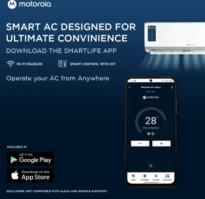 Motorola 153IPG25WMS 1.5 Ton 3 Star 2025 Inverter Split AC