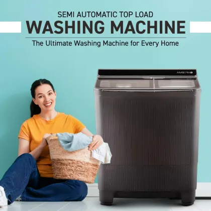 Amstrad AMWS90VR 9 kg Semi Automatic Washing Machine