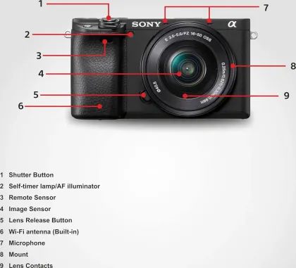 Sony Alpha ILCE-6400 Mirrorless Camera with 16-50mm F/3.5-5.6 OSS II Lens