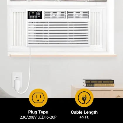 Whirlpool WHHW122AW 12000 BTU 230V Window AC
