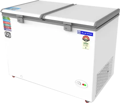 Blue Star CF5330NEYW 300 L 5 Star Double Door Deep Freezer