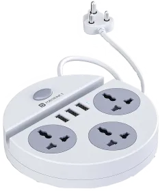 Portronics Power Plate 5 3-Sockets Surge Protector