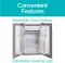 BLACK+DECKER BCRK25V 2.5 Cu Ft Single Door Mini Refrigerator