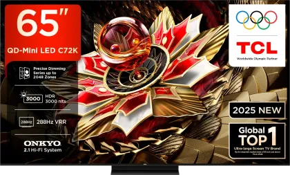TCL C72K 65 inch Ultra HD 4K Smart Mini LED TV (65C72K)