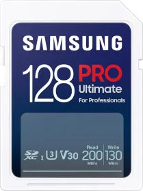 Samsung Pro Ultimate 128GB SDXC UHS-I Memory Card (200 MB/s)