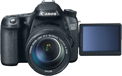 Canon EOS 70D DSLR (EF-S 18-135mm IS STM) Price in India 2025