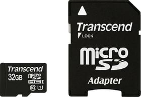 Transcend Memory Card 32GB MicroSD Class 10 UHS-I