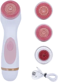 Carlton London Face Cleanser (360 Degree Rotating Head, CLSHCF901SSCFC, White/Pink)
