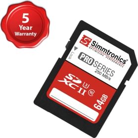 Simmtronics Pro Series 64 GB SDXC UHS-I Memory Card