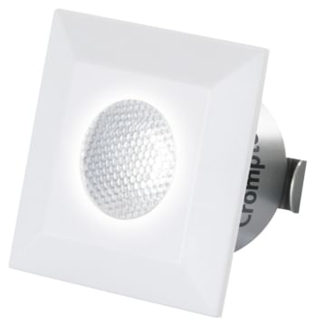 Crompton Star Domestic Recessed 2-Watt LED Spot Light (Cool Day Light, Square)