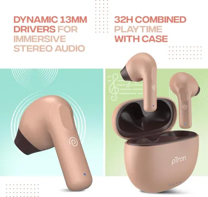 pTron Bassbuds NX True Wireless Earbuds