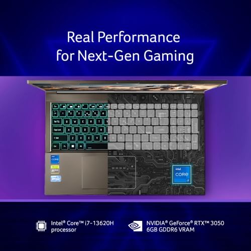 Acer Aspire 7 A715-79G UN.U2KSI.001 Gaming Laptop (13th Gen Core i7/ 16GB/ 512GB SSD/ Win11 Home/ 6GB Graph)