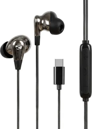 Zebronics Buds 80C Type-C Wired Earphones