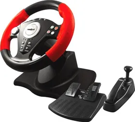 FRONTECH Gaming Wheel Dual Shock USB 2.0 Joystick (For PC)