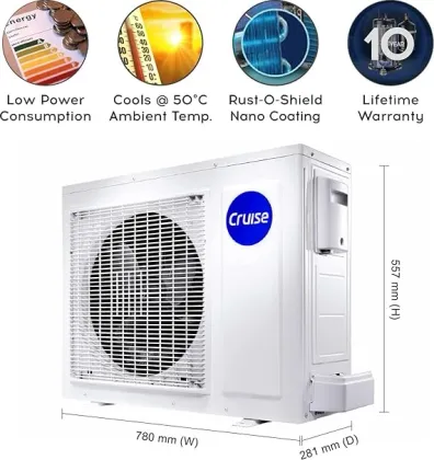Cruise CWCVBK-VQ3D185 1.5 Ton 5 Star 2024 Inverter Split AC