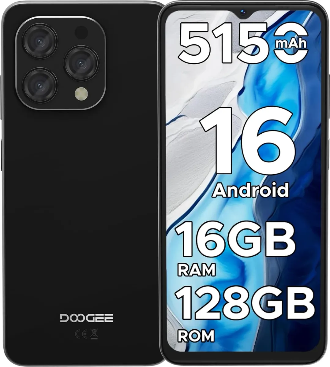 DOOGEE [N55] スマートフォン 5G 6.56インチ・SIMフリー Doogee N55 - Price in India (May 2026), Specs, Reviews | Smartprix