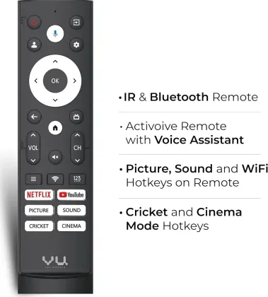 Vu GloQLED Series 50 inch Ultra HD 4K Smart QLED TV (50GLOQLED25)