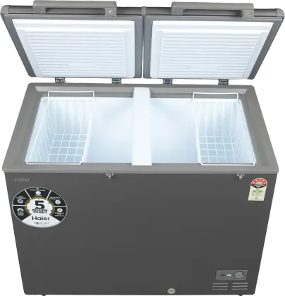 Haier HFC-595DME5 595 L 5 Star Double Door Deep Freezer