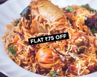 Order food online on Zomato – Get flat Rs. 75 OFF on your first order