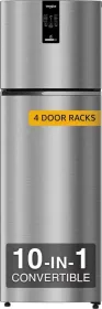 Whirlpool IFPRO INV CNV 355 Illusia Steel-Y 308 L 2 Star Double Door Refrigerator