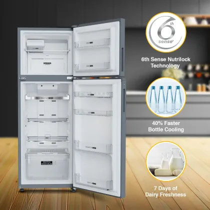 Whirlpool IF INV ELT DF375 325 L 3 Star Double Door Refrigerator