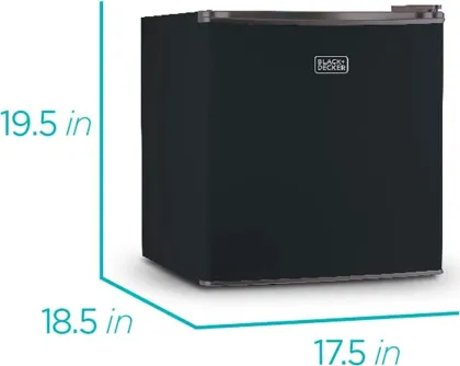 BLACK+DECKER BCRK17B 1.7 Cu Ft Single Door Mini Refrigerator