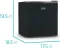 BLACK+DECKER BCRK17B 1.7 Cu Ft Single Door Mini Refrigerator