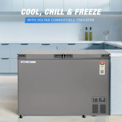 Voltas CVF360DA5-W-PL 360 L Double Door Deep Freezer