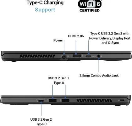 Asus ROG Zephyrus G14 GA401QM-K2272TS Gaming Laptop (AMD Ryzen 9/ 16GB/1TB SSD/ Win10/ 6GB Graph)