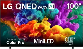 LG QNED evo AI QNED84B 100 inch Ultra HD 4K Smart Mini LED TV (100QNED84BU)
