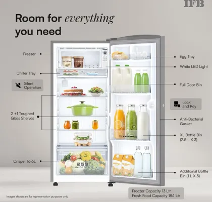 IFB IFBDC-223DYBSE 197 L 4 Star Single Door Refrigerator