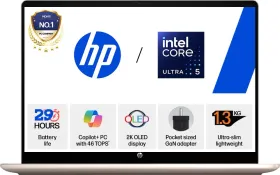 HP OmniBook 5 OLED 14-hh0099TU AI Laptop (Intel Core Ultra 5 322/ 16GB/ 512GB SSD/ Win11)