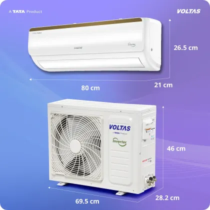 Voltas 123INV Vertis Elite Gold 1 Ton 3 Star 2026 Inverter Split AC