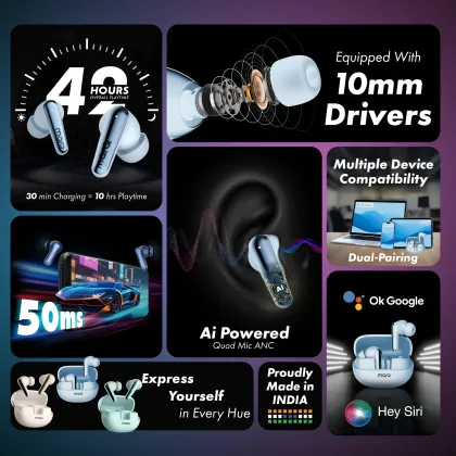 MarQ by Flipkart Rhythm Q1050 True Wireless Earbuds