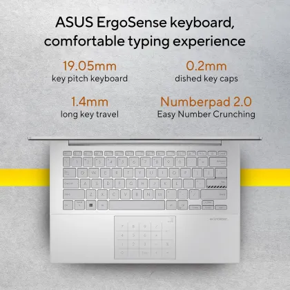 Asus Vivobook Go 14 E1404FA-NK3321WS Laptop (AMD Ryzen 3 7320U/ 8GB/ 512GB SSD/ Win11 Home)