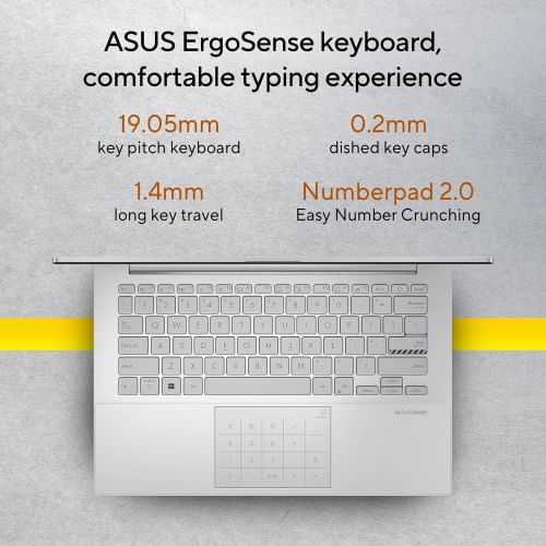 Asus Vivobook Go 14 E1404FA-NK3321WS Laptop (AMD Ryzen 3 7320U/ 8GB/ 512GB SSD/ Win11 Home)