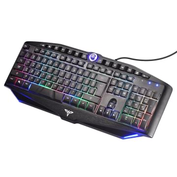 19 Anti-ghosting Typing Keyboard with 14 Multimedia Keys, Switchable WASD Keyboard for Gaming PC