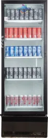 Rockwell RVC390B 358 L Single Glass Door Visi Cooler