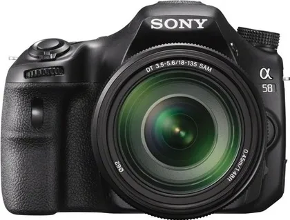 Sony Alpha SLT-A58M DSLR Camera (Body with 18 135 mm Lens) Price