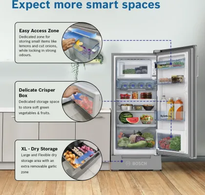 Bosch CST18S25PI 187 L 5 Star Single Door Refrigerator