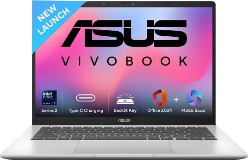 Asus Vivobook 14 2025 X1407CA-LY160WSLaptop (Intel Core Ultra 5 225H/ 16GB/ 512GB SSD/ Win11)