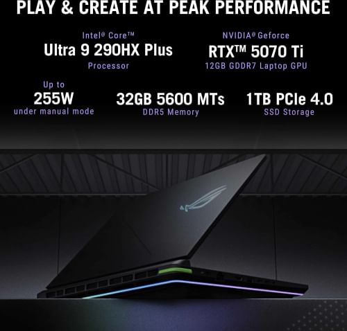Asus ROG Strix G18 2026 G815LR-TT292WS Gaming Laptop (Intel Core Ultra 9 290HX Plus/ 32GB/ 1TB SSD/ Win11/ 12GB RTX 5070Ti Graphics)