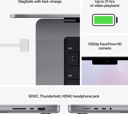 Apple MacBook Pro 16 2021 Z14V0016E Laptop (Apple M1 Pro/ 32GB/ 512GB SSD/ macOS)