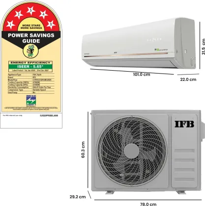IFB CI195GD32RGM3 1.5 Ton 5 Star 2026 Inverter Split AC