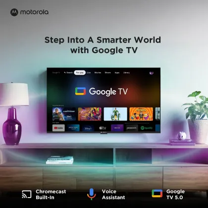 Motorola Envision X 2025 43 inch HD Ready Smart QLED TV (32UHDGQMVSAQ)