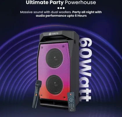 Toreto Evolve Pro 60W Bluetooth Speaker