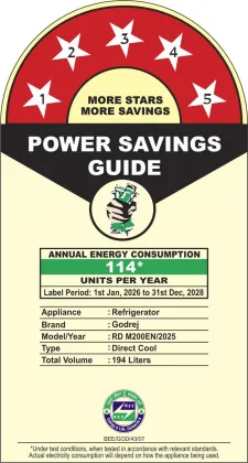 Godrej RD M200EN TDI 194 L 5 Star Single Door Refrigerator