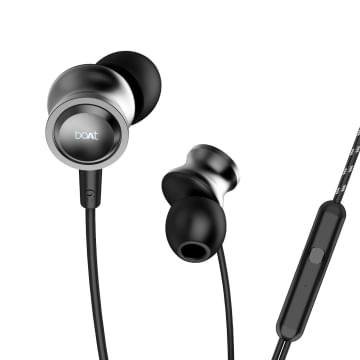 boAt Bassheads 152 Wired Earphones (Active Black)